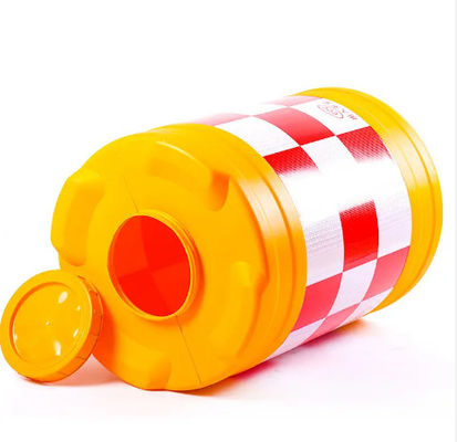 Good price Yellow plastic anti-collision drum Rotoplastic mold product plastic protective safety drum online