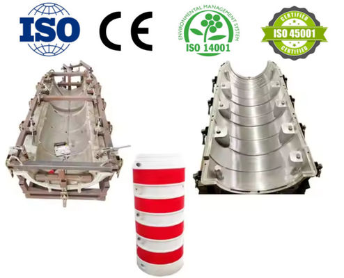 Good price China Rotational Moulds Hollow Shaped Part Mold Rotational Moulding Road Safety Barrel Power Pole Protection Safety Cover online