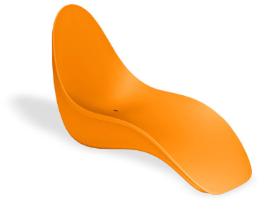 Outdoor plastic leisure recliner, rotomolding-molded swimming pool recliner, beach plastic recliner